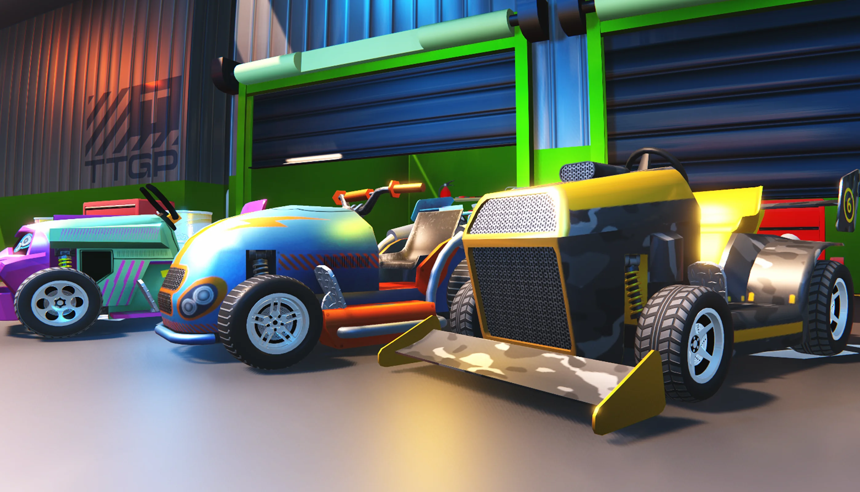 3D garage environment